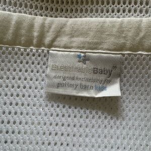 Breathable baby pottery barn kids linen mesh liner